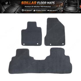 Z2.lljd02.h Soillar Front And Rear Floor Mat Carpet For 2015 2016 2017 2018 Nissan Murano All-weather