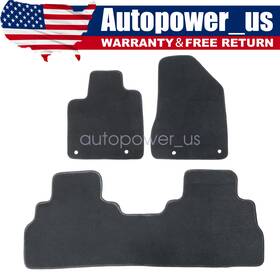Z2.lljd03.h Soillar 3pcs For 2019-23 Nissan Murano Front And Rear Velour Floor Mats Carpet Waterproof