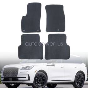Z2.mxjjd01.h Soillar For 2020-25 Lincoln Corsair Front Rear Floor Mats Waterproof Carpet Black Velour