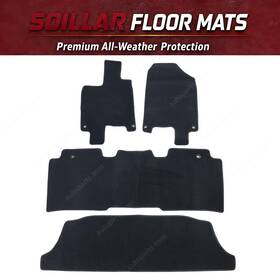 Z2.odsjd01.h Soillar Velour Front And Rear Floor Mats Carpet For 2020 2021 Honda Odyssey Waterproof 4x