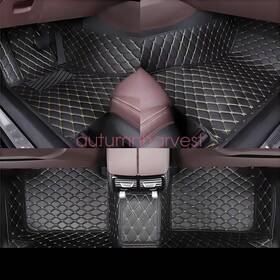 Z2.pfjd71.h Soillar For 2015-2024 Ford Edge Microfiber Leather Floor Mats Liners Front And Rear