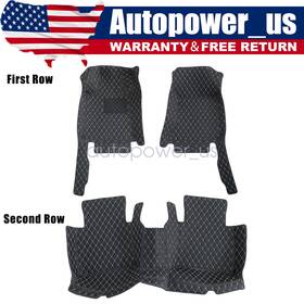 Z2.pgjd08.h Soillar 1st And 2nd Row Leather Surround Floor Mats For 2019 2020 Nissan Altima Anti-slip