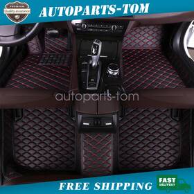 Z2.pgjd16.h Soillar Leather Floor Mats Liners All Surround Front And Rear For 2016-2021 Honda Civic