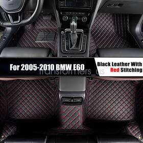 Z2.pgjd27.h Soillar Microfiber Leather Front And Rear Surround Floor Mats For 2005-2010 Bmw E60