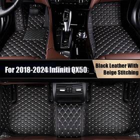 Z2.pgjd55.h Soillar Fits 2018-2024 Infiniti Qx50 Leather Floor Mats Waterproof Auto Liners Carpets