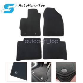 Z2.prsjd03.h Soillar Front And Rear Velour Floor Mats Carpet For 2010 2011 Toyota Prius Hatchback Black