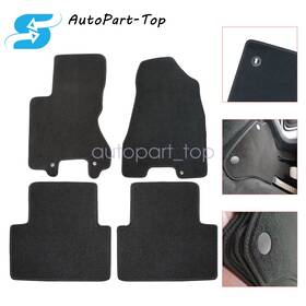 Z2.qjjd01.h Soillar Replacement Velour Front-rear Floor Mats Carpet For 2008-2013 Nissan Rogue Black