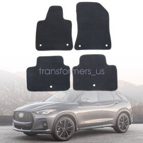 Z2.qx50jd02.h Soillar For 2019 - 2025 Infiniti Qx50 Replacement Front And Rear Velour Floor Mats Carpet