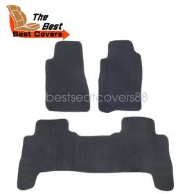 Z2.qx80jd01.h Soillar Floor Mats Carpet Velour 2rows For 2007 2008 2009 2010 Nissan Titan Armada Black