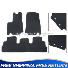 Z2.rctljd01.h Soillar Velour Front And Rear Floor Mats Carpet For 2023 2024 2025 Nissan Pathfinder Black