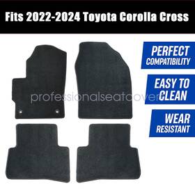 Z2.rfjd01.h Soillar 4pcs For 2022-2024 Toyota Corolla Cross Hybrid Front And Rear Floor Mats Carpet