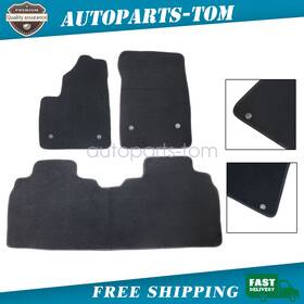 Z2.rgjd01.h Soillar Front And Rear Floor Mats Carpet Fits 2023-2025 Cadillac Lyriq 4-door Velour Black