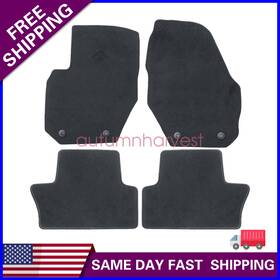 Z2.s60jd02.h Soillar 4x For Volvo S60 V60 2011-2018 Front And Rear Floor Mats Carpet Replacement Velour