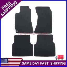 Z2.slrjd04.h Soillar For 2003-2008 Subaru Forester Front And Rear Velour Floor Mats Carpet Black 4pcs