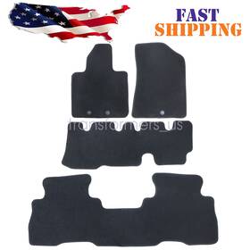 Z2.sltjd02.h Soillar Floor Mats Carpet Front And 2nd 3rd Row Fits 2015 Kia Sorento Velour Anti-slip
