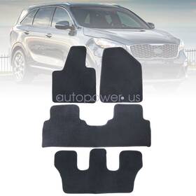 Z2.sltjd03.h Soillar Fits 2016 2017 2018 2019 2020 Kia Sorento Floor Mats Carpet Velour 7 Passengers