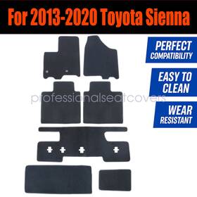 Z2.snjd01.h Soillar Replacement Front And Rear Floor Mats Carpet Velour For 2013-2020 Toyota Sienna 7x