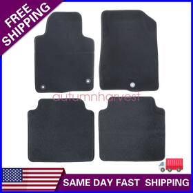 Z2.sntjd02.h Soillar For Hyundai Sonata 2015 - 2019 Front And Rear Floor Mats Carpet Velour Black 4pcs