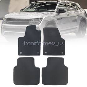 Z2.tajd01.h Soillar For 2018 2019 2020-2025 Volkswagen Atlas Front Rear Floor Mats Carpet Black New