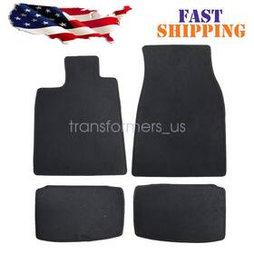 Z2.tkjd01.h Soillar Velour Floor Mats Carpet Fits 2020-2025 Porsche Taycan 2 Rows All-weather 4pcs