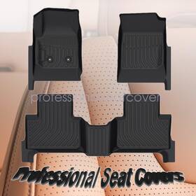 Z2.tpejd11.h Soillar Fits 2015-2022 Chevy Colorado / Gmc Canyon Crew Cab Tpe 3d Floor Mats Liners Set