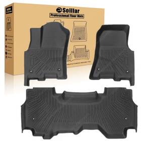 Z2.tpejd116.h Soillar For 2025 Dodge Ram 1500 Quad Cab Bench Seat 3d Floor Mats Liners Tpe All Weather