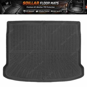 Soillar Z2.tpejd124.h For 2019-2025 Mazda 3 Hatchback Rear Trunk Cargo Liner Floor Mat Tpe All Weather