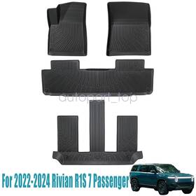 Soillar Z2.tpejd135.h New For 2022 2023 2024 Rivian R1s 7 Seats Tpe 1st 2nd 3rd Floor Mats Liners Set