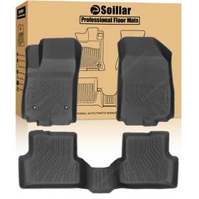 Z2.tpejd152.h Soillar Floor Mats Liner For 2012-2015 Chevrolet Aveo Sonic Front-rear All Weather Tpe