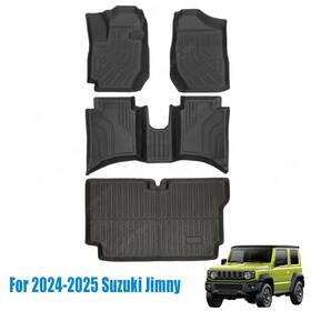 Z2.tpejd154.h Soillar For 2024-2025 Suzuki Jimny Floor Mats Liners Cargo Trunk Liner Tpe Anti-slip Set