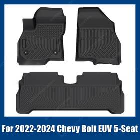 Z2.tpejd31.h Soillar Front And 2nd Row Tpe Floor Mats Liners Black For 2022-2024 Chevy Bolt Euv 5-seat