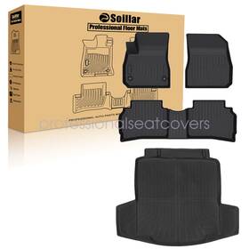 P2.tpejd508.h Soillar Z2.tpejd32.h For 2016-2025 Chevrolet Malibu Tpe Floor Mats And Trunk Cargo Liner 3d 4pcs Black