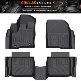 Z2.tpejd42.h Soillar 3 Floor Mats Liners For 2012 2013 2014 2015 2016 2017 2018 2019 Ford Taurus Tpe