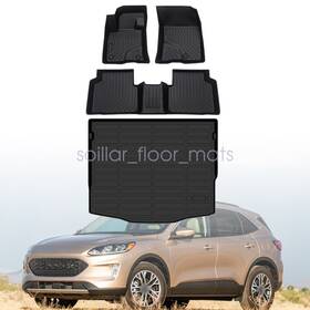 Soillar Z2.tpejd48.h P2.tpejd410.h Floor Mats /trunk Cargo Liner Full Cover Tpe For 2021 2022 2023 2024 Ford Escape