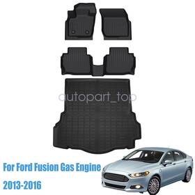 P2.tpejd437.h Soillar Z2.tpejd49.h 3d Floor Mats Liners &trunk Cargo Liner Tpe For 2013-2016 Ford Fusion Gas Engine