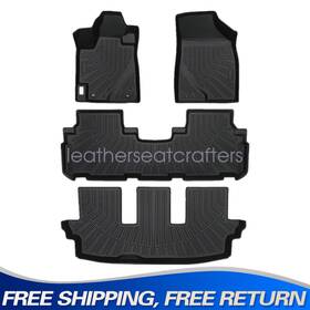 Z2.tpejd59.h Soillar For 2008-2013 Toyota Highlander Tpe 3d Model Floor Mats Liners 4pcs All Weather