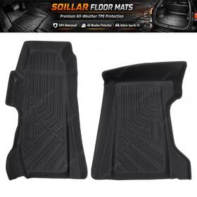 Z2.tpejd604.h Soillar 1st Row Left Right Floor Mats Liner Tpe Fits 2017-2024 Polaris Slingshot New 3d