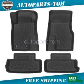 Z2.tpejd73.h Soillar 3d Tpe 1st And 2nd Row Floor Mats Fits Ford Mustang 2004-2014 Liners Waterproof