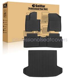 Z2.tpejd81.h Soillar 3d Tpe Floor Mats And Trunk Cargo Liner Set Fits 2023-2026 Kia Sportage Phev Black