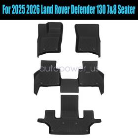 Z2.tpejd90.h Soillar For 2025 2026 Land Rover Defender 130 7&8 Seats Tpe Floor Mats Trunk Cargo Liner