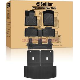Z2.tpejd96.h Soillar Floor And Backrest Trunk Cargo Mats Liner For 2020-2026 Ford Explorer 7 Seat Tpe Z2.tpejd96.h Soillar Floor And Backrest Trunk Cargo Mats Liner For 2020-2026 Ford Explorer 7 Seat Tpe