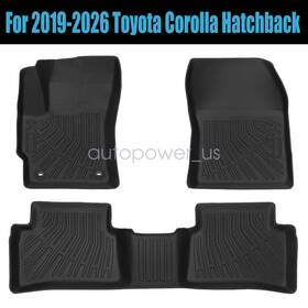 Z2.tpejd97.h Soillar For 2019-2026 Toyota Corolla Hatchback Tpe Front-rear Floor Mats Liners Set New