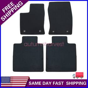 Z2.ttjd01.h Soillar For 2014-2021 Toyota Tundra Crew Max Front And Rear Black Floor Mats Velour