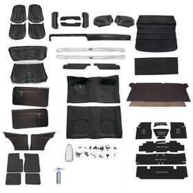 92610751 Speedway Motors Complete Interior Kit For 1971 Nova Without Ac Bucket Seats Black