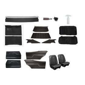 92633418-auto Speedway Motors Complete Interior Upholstery Kit 1971-72 Chevelle Black Automatic