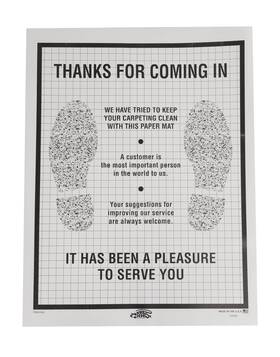 Sswbasics 810704037635 17w X 22h Disposable Auto Paper Floor Mats - Case Of 500
