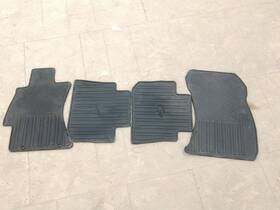 232.su1w16 Subaru 2015-2020 Wrx 4pc Oem Black Rubber All-wheather Floor Mats