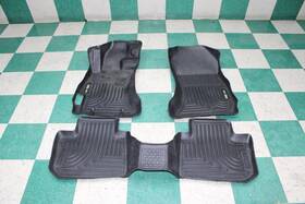 232-subaru Subaru 15-21 Wrx Black Aftermarket Husky All Weather Front Rear Floor Mats Set 3x Wty