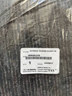 J501sal010 Subaru Oem Genuine Outback Touring Floor Mats New Unopened 2015-2019 Model Year
