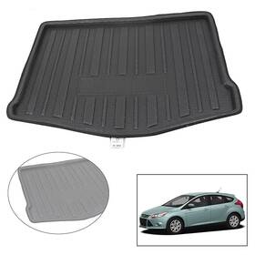 Successsss 550752875567 Rear Trunk Mat Boot Liner Cargo Floor Carpet For Ford Focus 2012-2017 Black